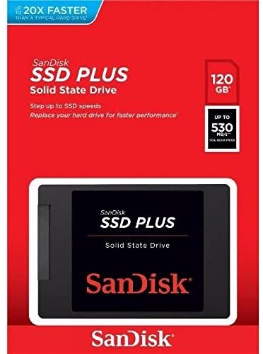  - Micro SD e Pendrive - preta - Central - unidade    Cod. SSD PLUS 120GB SANDISK